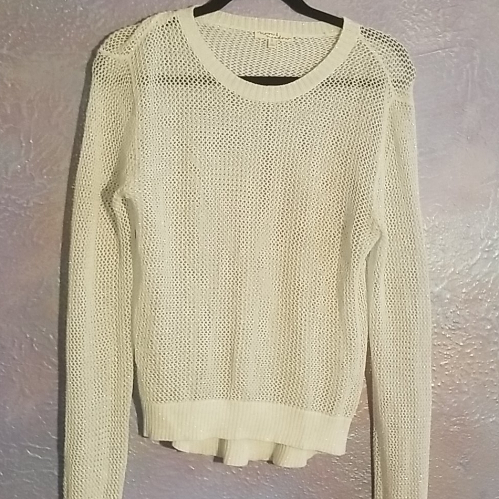 Moon & Meadow open knit sweater